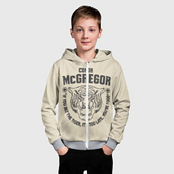 Толстовка на молнии детская Conor McGregor, цвет: 3D-меланж — фото 2