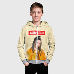 Толстовка на молнии детская BILLIE EILISH, цвет: 3D-меланж — фото 2