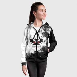 Толстовка на молнии детская Assasin's creed, цвет: 3D-черный — фото 2