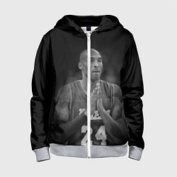 Толстовка на молнии детская Коби Брайант, цвет: 3D-меланж