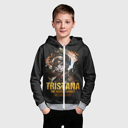 Толстовка на молнии детская Tristana, цвет: 3D-меланж — фото 2