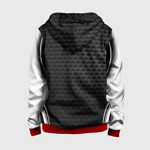 Детская толстовка на молнии MERCEDES-BENZ / 3D-Красный – фото 2