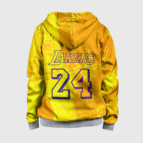 Детская толстовка на молнии Kobe Bryant / 3D-Меланж – фото 2