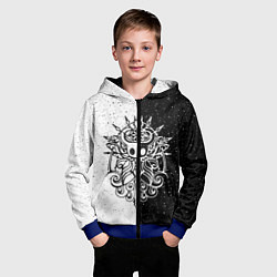 Толстовка на молнии детская Hollow Knight, цвет: 3D-синий — фото 2