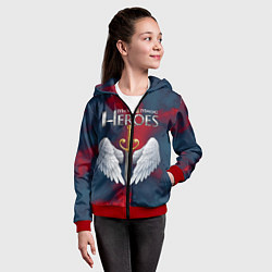 Толстовка на молнии детская Heroes of Might and Magic, цвет: 3D-красный — фото 2