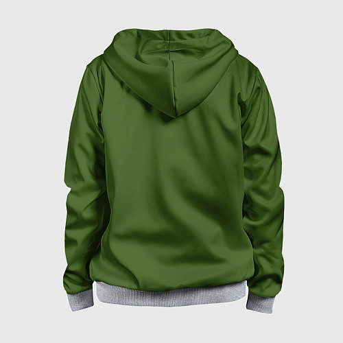 Детская толстовка на молнии АВОКАДО / 3D-Меланж – фото 2