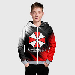 Толстовка на молнии детская UMBRELLA CORP, цвет: 3D-меланж — фото 2