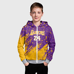 Толстовка на молнии детская KOBE BRYANT, цвет: 3D-меланж — фото 2