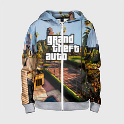 Детская толстовка на молнии Grand Theft Auto