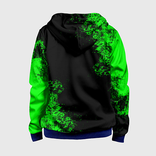 Детская толстовка на молнии MINECRAFT / 3D-Синий – фото 2