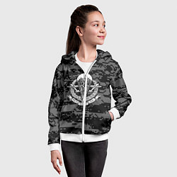 Толстовка на молнии детская ВДВ СССР, цвет: 3D-белый — фото 2