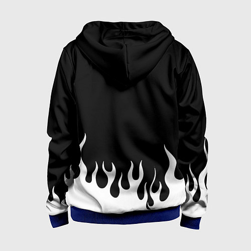 Детская толстовка на молнии BMW БМВ / 3D-Синий – фото 2