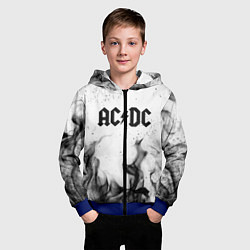Толстовка на молнии детская ACDC, цвет: 3D-синий — фото 2