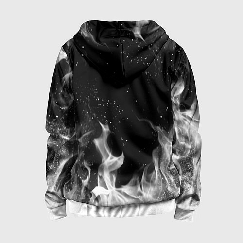 Детская толстовка на молнии AC DC / 3D-Белый – фото 2