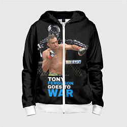 Толстовка на молнии детская Tony Ferguson, цвет: 3D-белый