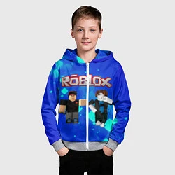 Толстовка на молнии детская ROBLOX, цвет: 3D-меланж — фото 2