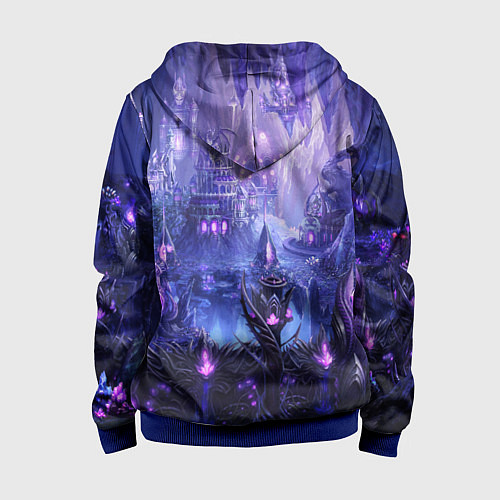 Детская толстовка на молнии HEROES / 3D-Синий – фото 2