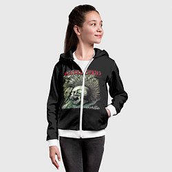 Толстовка на молнии детская The Exploited, цвет: 3D-белый — фото 2