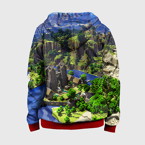 Детская толстовка на молнии ROBLOX / 3D-Красный – фото 2