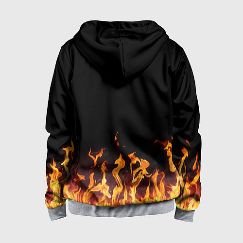 Детская толстовка на молнии DEAD BY DAYLIGHT / 3D-Меланж – фото 2