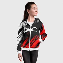 Толстовка на молнии детская DEVIL MAY CRY DMC, цвет: 3D-белый — фото 2