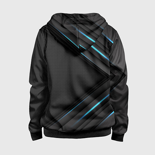 Детская толстовка на молнии PORSCHE / 3D-Черный – фото 2