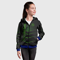 Толстовка на молнии детская Mercedes-Benz, цвет: 3D-синий — фото 2