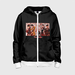 Толстовка на молнии детская Великий из бродячих псов, цвет: 3D-белый