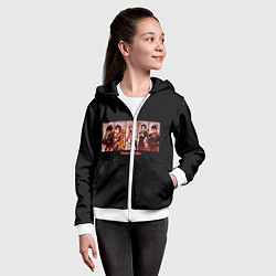 Толстовка на молнии детская Великий из бродячих псов, цвет: 3D-белый — фото 2