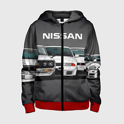 Детская толстовка на молнии NISSAN