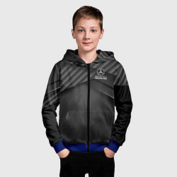 Толстовка на молнии детская Mercedes-AMG, цвет: 3D-синий — фото 2