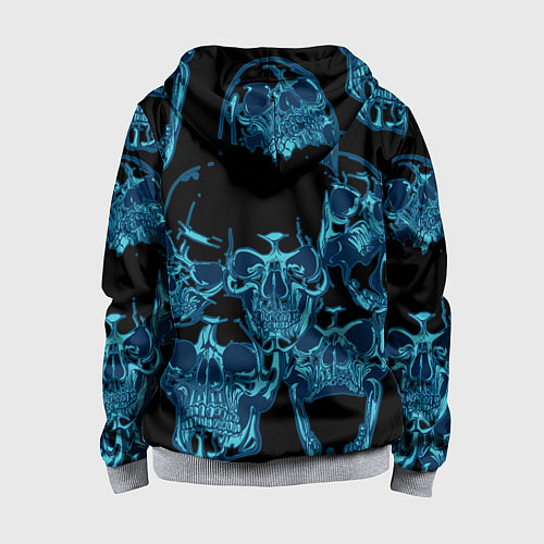 Детская толстовка на молнии Iron Maiden / 3D-Меланж – фото 2