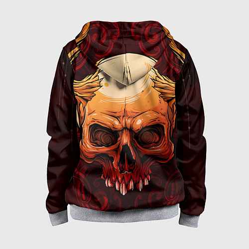 Детская толстовка на молнии Iron Maiden / 3D-Меланж – фото 2