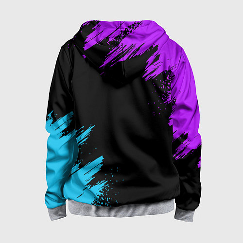 Детская толстовка на молнии Marshmello / 3D-Меланж – фото 2