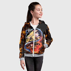 Толстовка на молнии детская KIMETSU NO YAIBA, цвет: 3D-меланж — фото 2