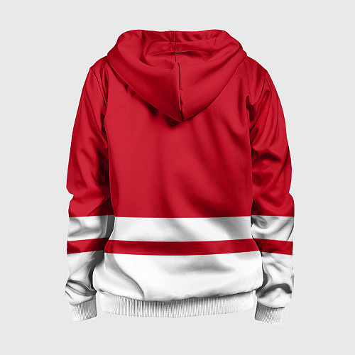 Детская толстовка на молнии Детройт Ред Уингз / 3D-Белый – фото 2