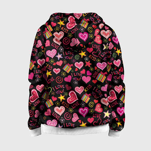 Детская толстовка на молнии BTS: Юнмины Чимин и Юнги / 3D-Белый – фото 2