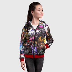 Толстовка на молнии детская Five Nights At Freddy's, цвет: 3D-красный — фото 2