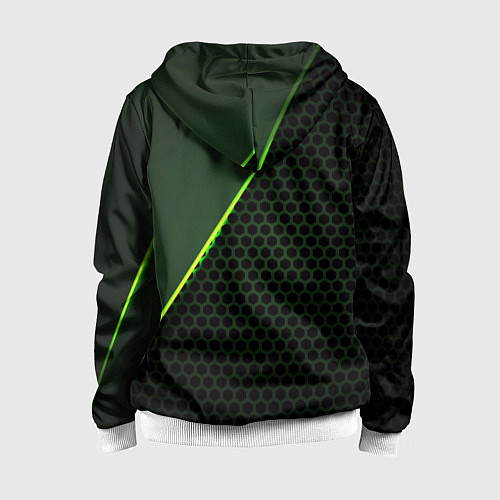 Детская толстовка на молнии Land Rover / 3D-Белый – фото 2