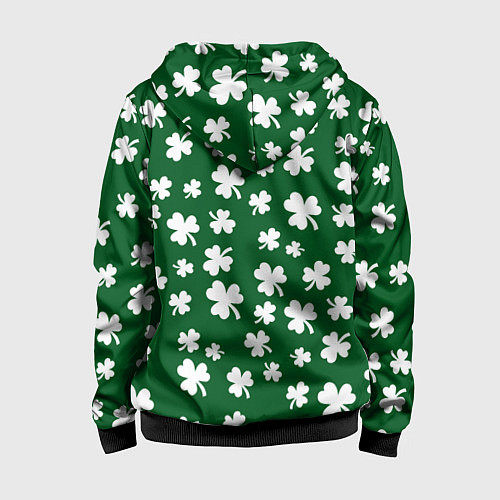 Детская толстовка на молнии ДЕНЬ СВЯТОГО ПАТРИКА / 3D-Черный – фото 2