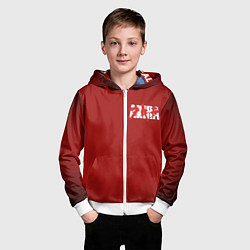 Толстовка на молнии детская Akira, цвет: 3D-белый — фото 2