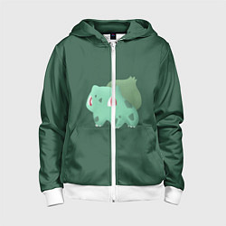 Детская толстовка на молнии Pokemon Bulbasaur