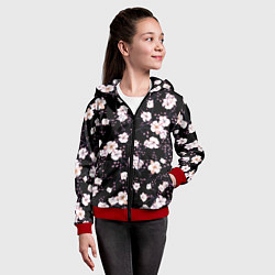 Толстовка на молнии детская САКУРА, цвет: 3D-красный — фото 2