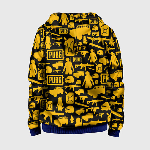 Детская толстовка на молнии PUBG / 3D-Синий – фото 2