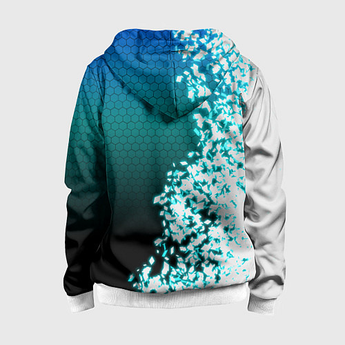 Детская толстовка на молнии PUBG / 3D-Белый – фото 2