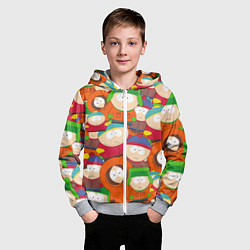 Толстовка на молнии детская ЮЖНЫЙ ПАРК, цвет: 3D-меланж — фото 2