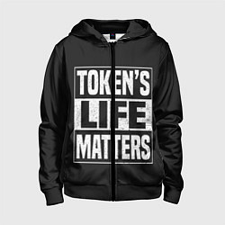 Детская толстовка на молнии TOKENS LIFE MATTERS