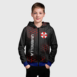 Толстовка на молнии детская UMBRELLA CORP, цвет: 3D-синий — фото 2