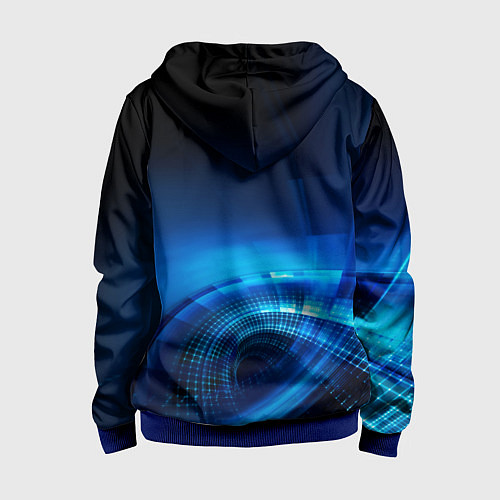 Детская толстовка на молнии MAZDA / 3D-Синий – фото 2