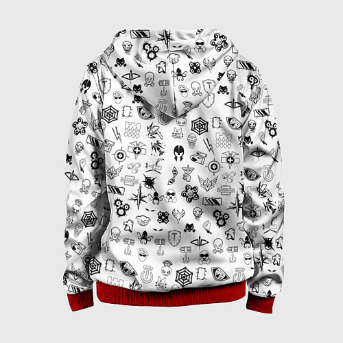 Детская толстовка на молнии RAINBOW SIX SIEGE / 3D-Красный – фото 2